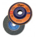 DISCO ABRASIVO LAMELLARE ALLO ZIRCONIO - SUPP. NYLON -CONF. 20 PEZZI