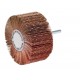 RUOTE LAMELLARI IN TELA ABRASIVA AL CORINDONE - GAMBO 6 MM. - CONF. 10 PEZZI