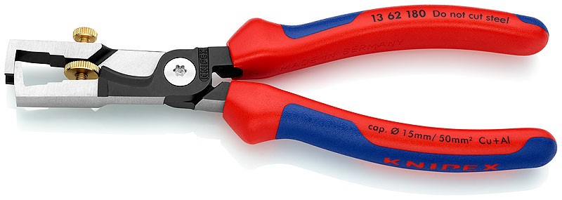 Pinza spelacavi con cesoia per cavo professionale Knipex con manici