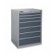 CASSETTIERE 7 DRAWERS INDUSTRIA GREY 7/G