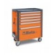 CASSETT.6 DRAWERS VUOTE ORANGE C37 6/O