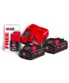 Kit 2 batterie3 3Ah + 1 batterie 2Ah + Caricabatterie e Borsa Milwaukee M18 HNRG-302